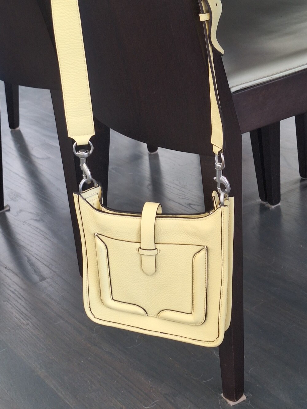 Rebecca Minkoff Feed Mini Yellow Leather Crossbody Like New